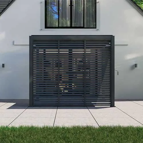 1.33m Aluminium Side Wall - Grey