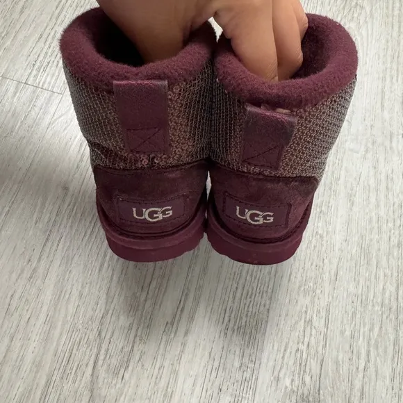 UGG Kids' Sparkle Boots - Burgundy